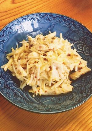 ★鶏むね肉とエノキのマスタードあえ★-レシピのメイン写真