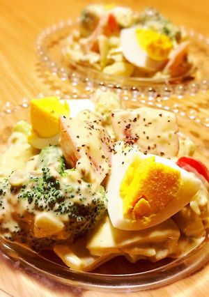 ゆで卵とブロッコリーのマヨアボカドサラダ-レシピのメイン写真