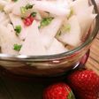 いちご風味の春色大根漬け♪