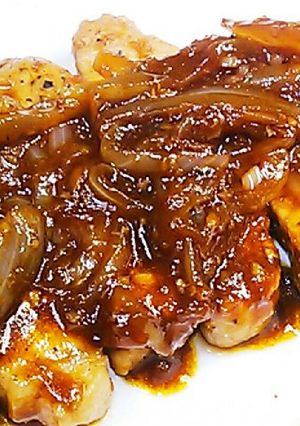 豚ロースと玉ねぎ＊ウスターソース＊-レシピのメイン写真