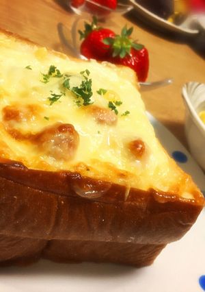 市販の食パンで簡単♡豪華！パングラタン！-レシピのメイン写真