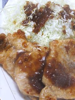 厚切り豚肉の生姜焼き:ポークジンジャー-レシピのメイン写真