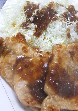 厚切り豚肉の生姜焼き:ポークジンジャー-レシピのメイン写真