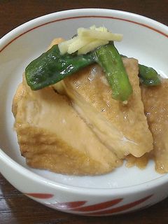 厚揚げとシシトウの生姜味噌煮-レシピのメイン写真