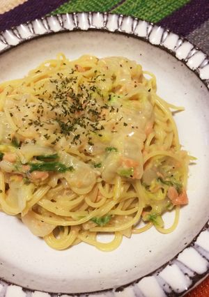色々野菜のクリームパスタ-レシピのメイン写真