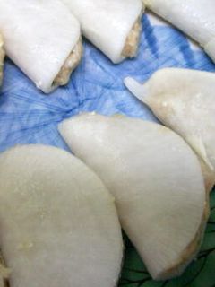 ♪鶏つくねの大根蒸し餃子♪-レシピのメイン写真