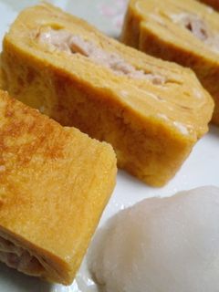 ツナマヨ入り卵焼き-レシピのメイン写真