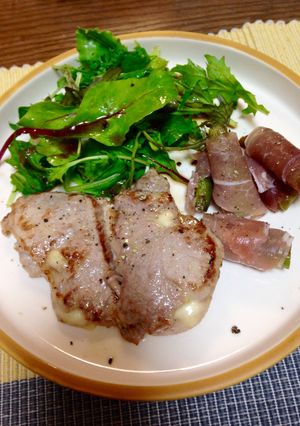 シンプル☆豚ヘレのチーズはさみ焼き-レシピのメイン写真