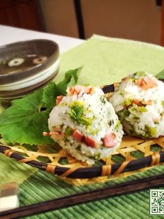 ふきのとうとベーコンのおにぎり-レシピのメイン写真
