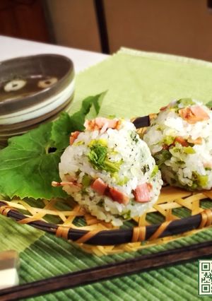 ふきのとうとベーコンのおにぎり-レシピのメイン写真