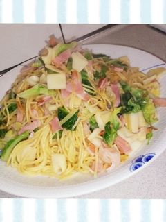 ベーコンと竹の子のパスタ-レシピのメイン写真