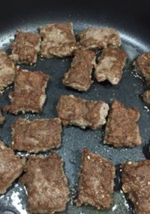 簡単*合挽き肉の一口ステーキ-レシピのメイン写真