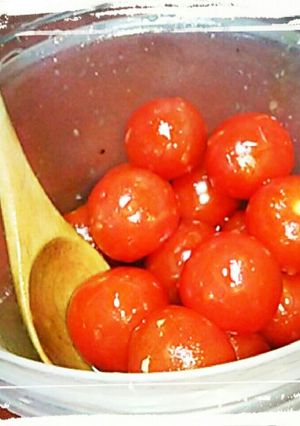 ミニトマトの和風オリーブオイル-レシピのメイン写真