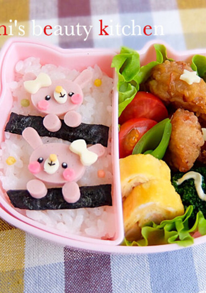 幼稚園 キャラ弁♡うさぎ 簡単 お弁当-レシピのメイン写真