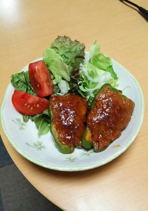 ピーマンの肉詰め-レシピのメイン写真