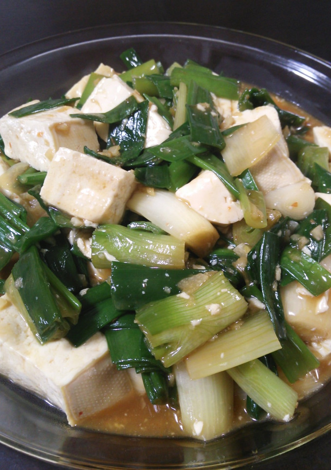 豆腐と葉玉ねぎの中華風-レシピのメイン写真