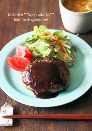 オーブンでふっくらジューシーハンバーグ-レシピのメイン写真