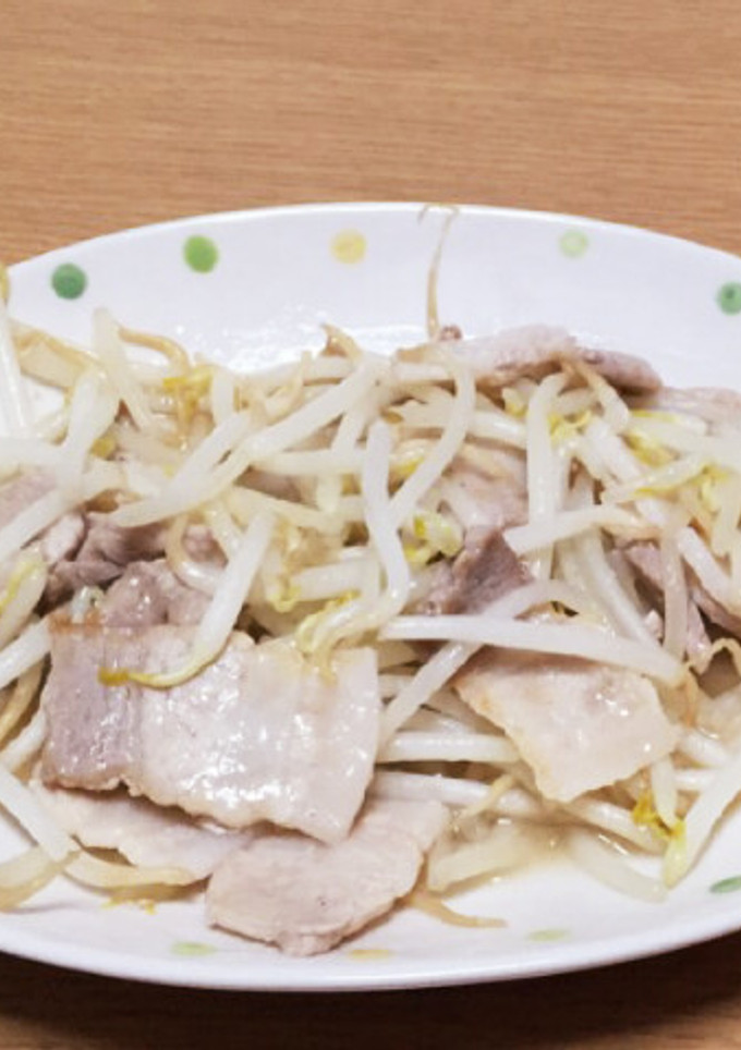 一人暮らしの簡単☆豚バラもやし炒め-レシピのメイン写真