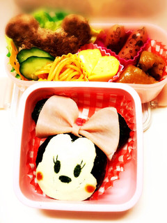 ディズニー☆ミニーちゃんキャラ弁-レシピのメイン写真
