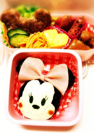 ディズニー☆ミニーちゃんキャラ弁-レシピのメイン写真