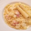 ホワイトアスパラのクリームパスタ