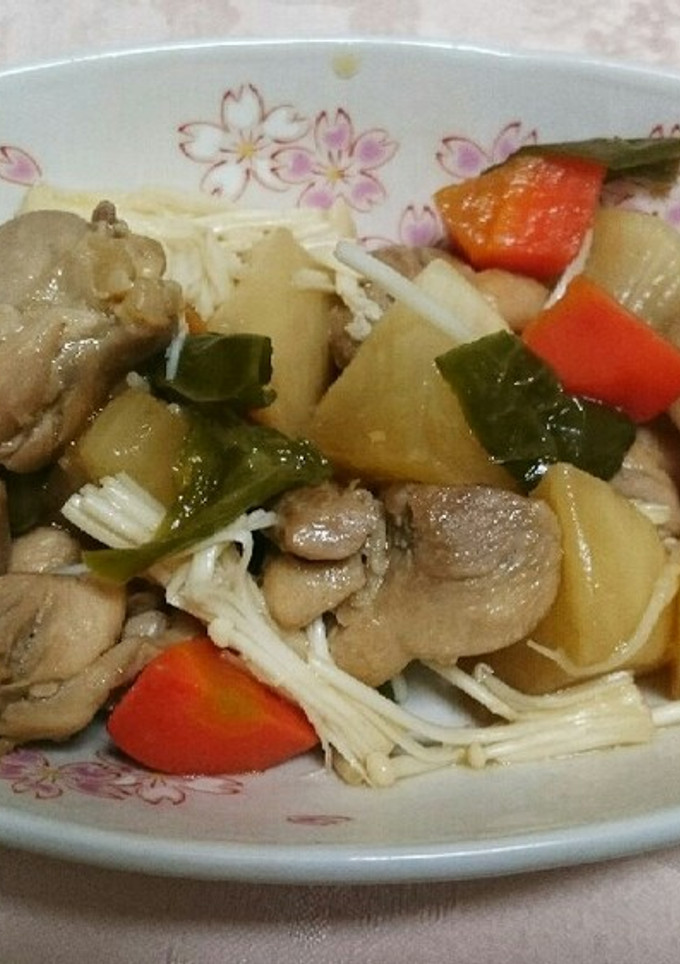 簡単でご飯が進む！鶏肉と大根の甘辛炒め☆-レシピのメイン写真
