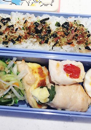 鶏ささみでマキマキ　お弁当の一品-レシピのメイン写真