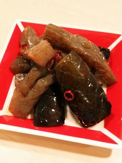 ★低糖★こんにゃくとなすの甘辛煮炒め-レシピのメイン写真