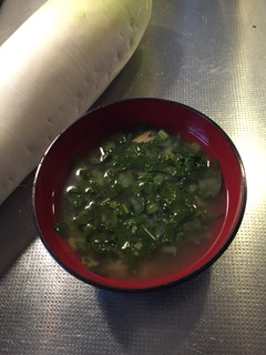 大根の葉のお味噌汁-レシピのメイン写真