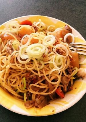 肉じゃがリメイク☆和風パスタ-レシピのメイン写真