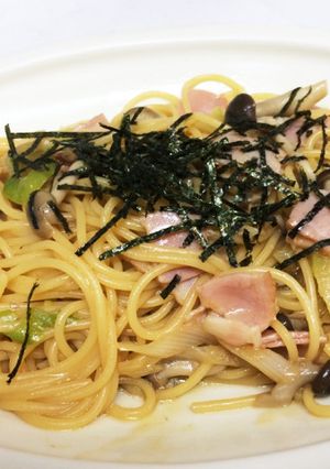 長ネギ☆ベーコン☆しめじの和風パスタ-レシピのメイン写真