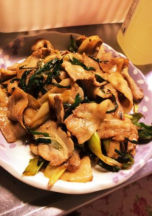 ニラ肉炒め-レシピのメイン写真