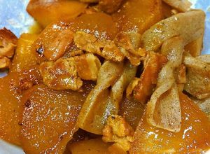 ご飯が進む♪豚と大根と蒟蒻の分量簡単煮物-レシピのメイン写真