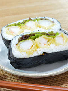 天むす風おにぎらず-レシピのメイン写真