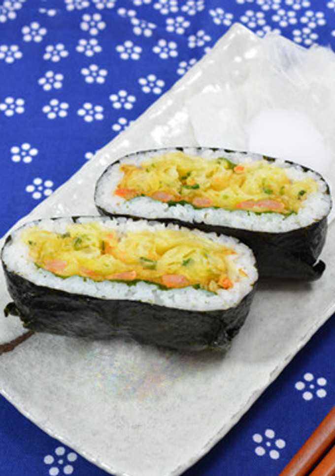 かき揚げおにぎらず-レシピのメイン写真