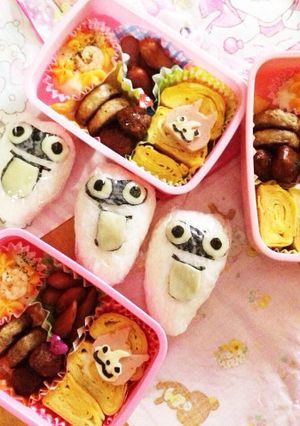 ジバニャンと！ウィスパーのおにぎり♡-レシピのメイン写真