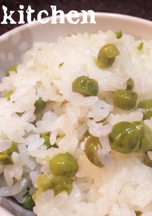 春色、簡単グリンピースごはん-レシピのメイン写真