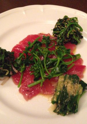 野草とマグロのカルパッチョ-レシピのメイン写真