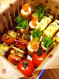 ねぎま風串焼き弁当-レシピのメイン写真