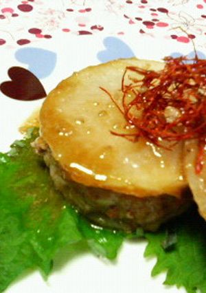豚挽き肉の☆和風胡麻大根サンド♪♪-レシピのメイン写真