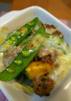 南瓜とスナップえんどうグラタン-レシピのメイン写真