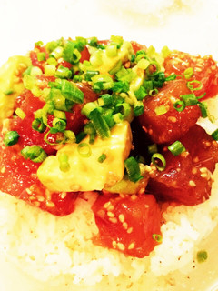 5分で人気の簡単美味しいまぐろのポキ丼☆-レシピのメイン写真