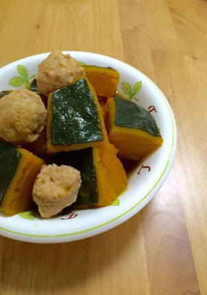 ほっくりトロうま☆カボチャと肉団子の煮物-レシピのメイン写真