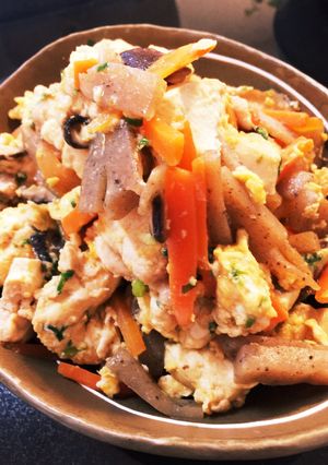 子沢山AKKO'S やさしい卵 炒り豆腐-レシピのメイン写真