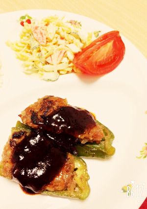 ぴーまんの肉詰め-レシピのメイン写真