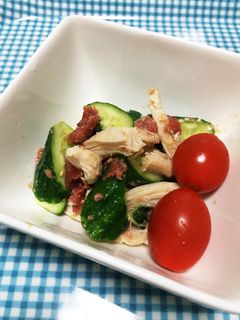 ※きゅうりとささみの梅和え※-レシピのメイン写真