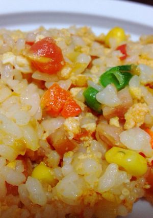 幼児食にも♪トマトと卵の炒飯-レシピのメイン写真