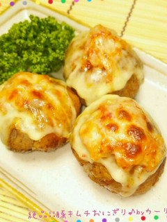 絶品!!豚キムチ焼きおにぎり♪(^ω^)-レシピのメイン写真
