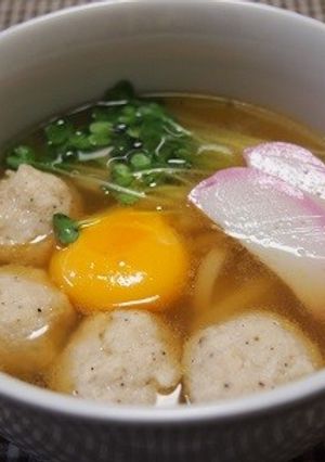 追いがつおつゆで「肉×麺」♡鶏団子うどん-レシピのメイン写真