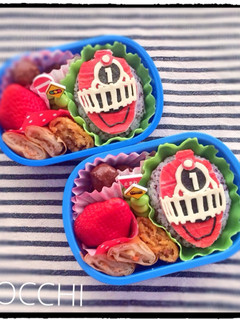 トッキュウジャー★キャラ弁-レシピのメイン写真